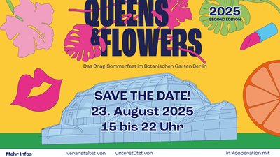 Key Visual Queens & Flowers 2025 – Save the date